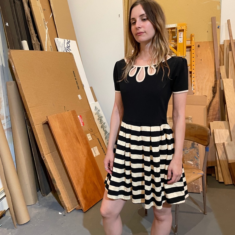 Dear Creatures Mod Striped Dress